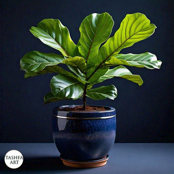 Fiddle-leaf fig plant