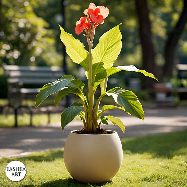 Canna plant